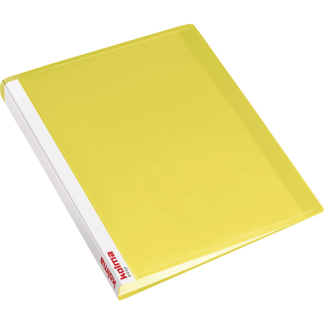 Clear book Easy A4 with 20 pockets yellow