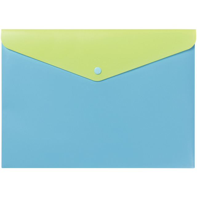 Snap envelope Doppia A4 blue/green