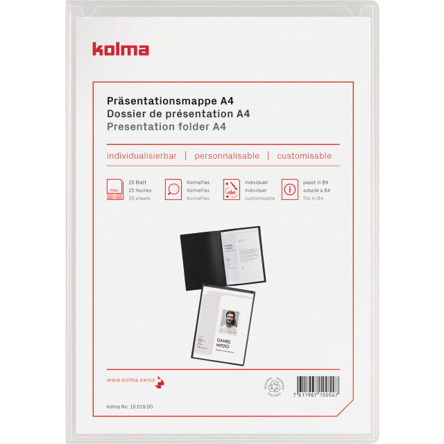 KOLMA - Dossier de documents A4 avec rabat de co…