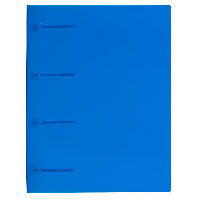 Dossier à classement rapide Easy A4 XL 4 languettes bleu
