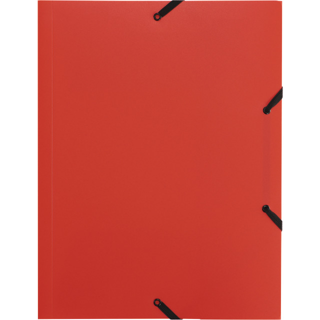 Dossier à élastique A4 opaque rouge