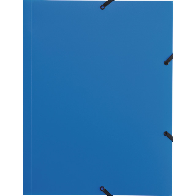 Dossier à élastique A4 opaque bleu