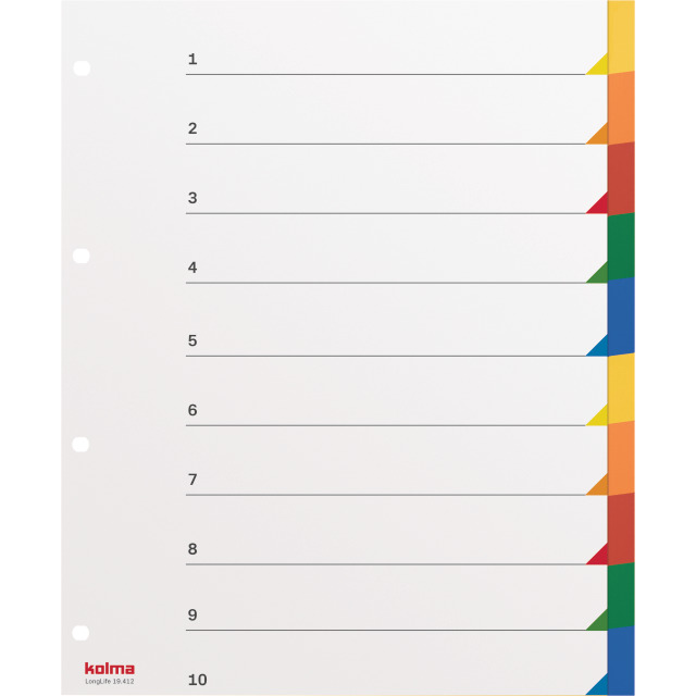 Index A4 XL superstrong blank 10 parts multicoloured