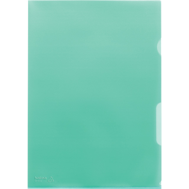 Cut flush folder A4 grained superstrong green