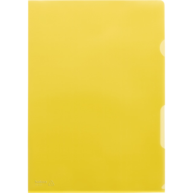 Cut flush folder A4 grained superstrong yellow