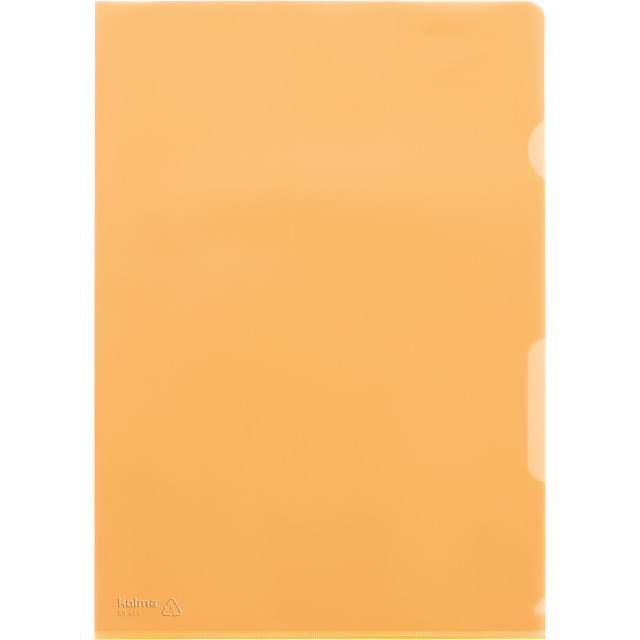 Cut flush folder A4 grained superstrong orange