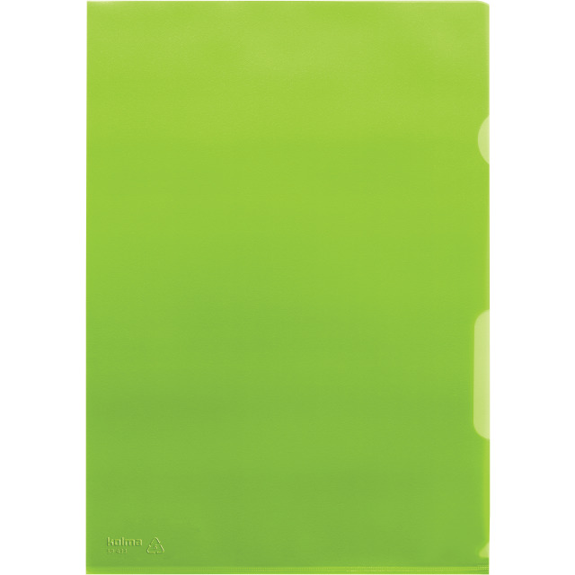 Cut flush folder A4 grained superstrong kiwi
