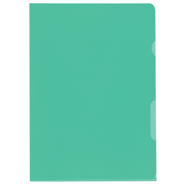 Cut flush folder A4 grained superstrong green