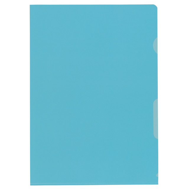 Cut flush folder A4 grained superstrong blue