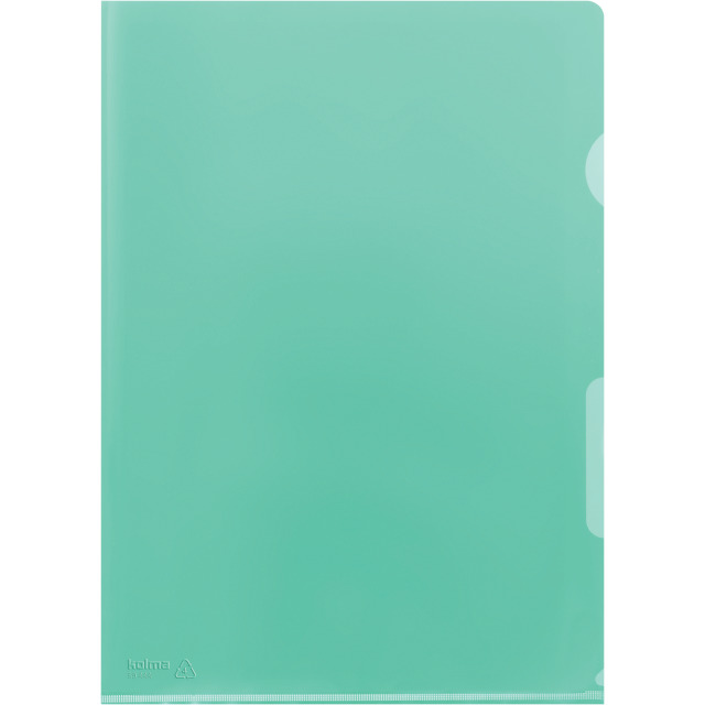 Cut flush folder A4 PE soft green
