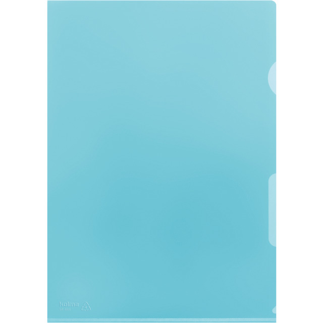 Cut flush folder A4 PE soft blue