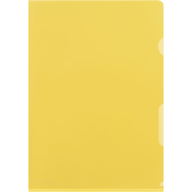Cut flush folder A4 PE soft yellow