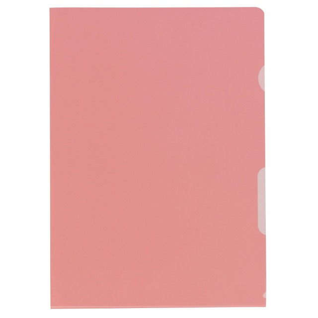 Cut flush folder A4 smooth superstrong red