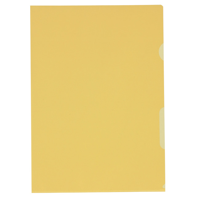 Cut flush folder A4 smooth superstrong yellow