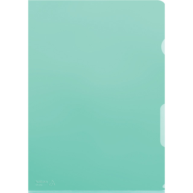 Cut flush folder A4 smooth superstrong green