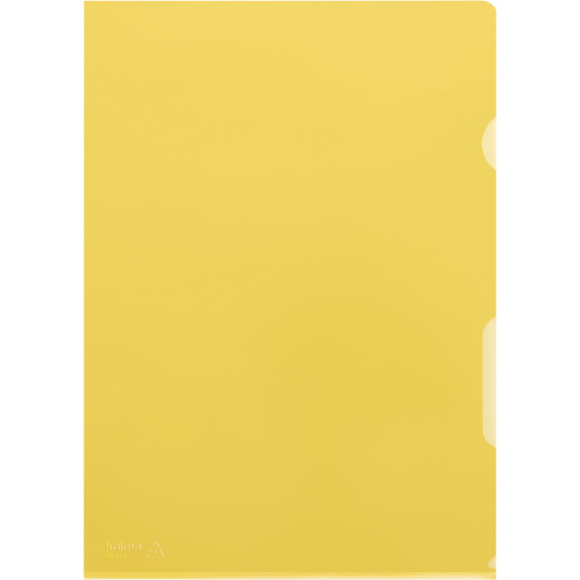 Cut flush folder A4 smooth superstrong yellow