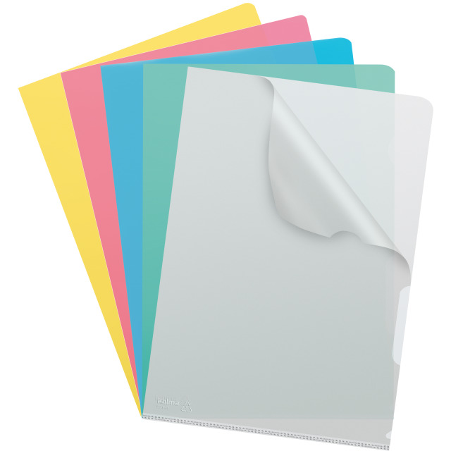 Cut flush folder A4 smooth superstrong assorted