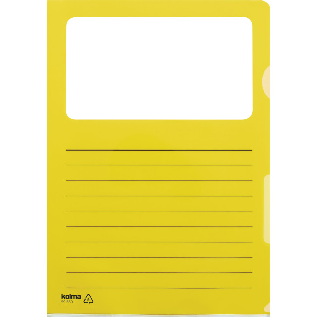 Cut flush folder Script A4 yellow