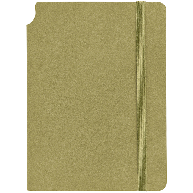 Notizbuch Smooth A6 blanko Softcover olivgrün