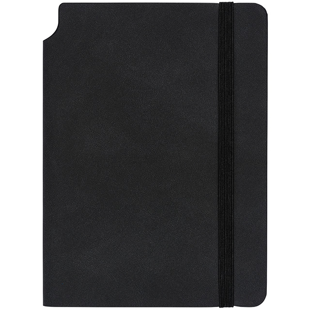 Notizbuch Smooth A6 blanko Softcover schwarz