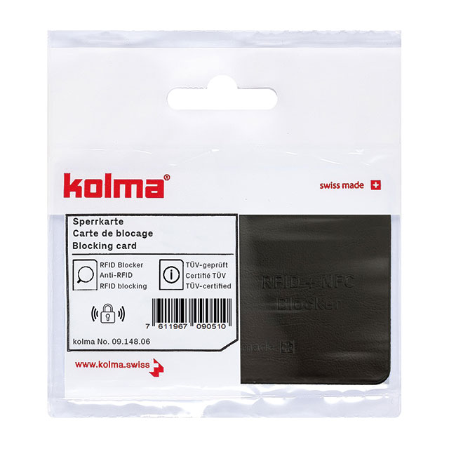 Sperrkarte RFID Blocker schwarz