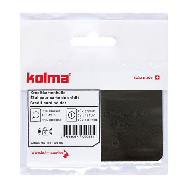 Kreditkartenhülle RFID Blocker schwarz