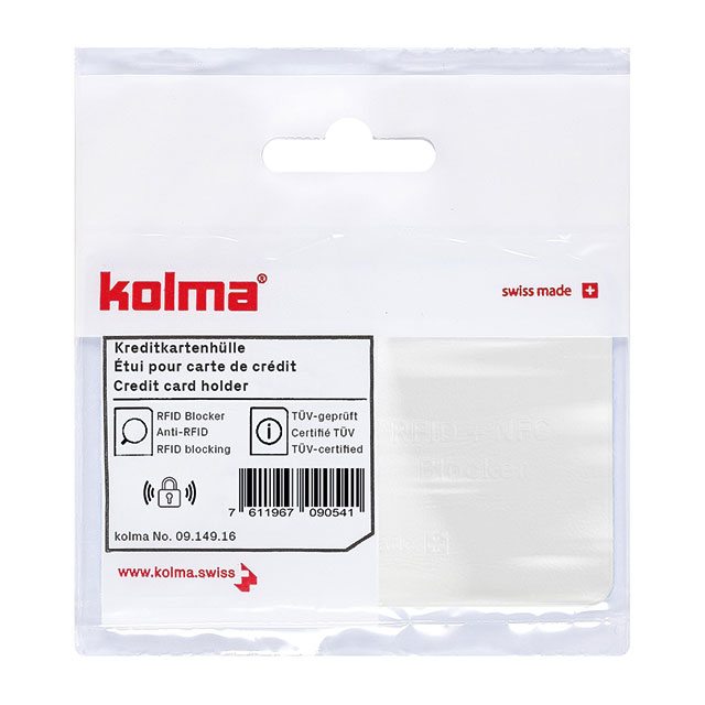 Kreditkartenhülle RFID Blocker weiss