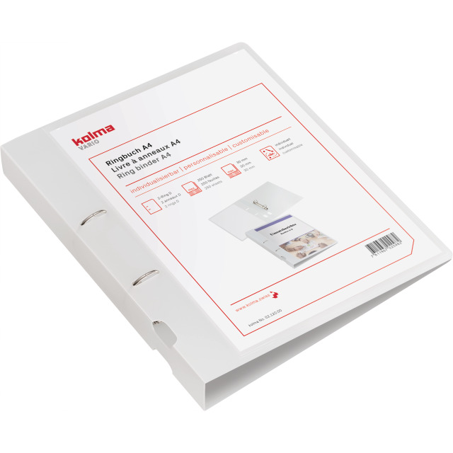 Ring binder Vario A4 2 Rings fill height 3 cm colourless