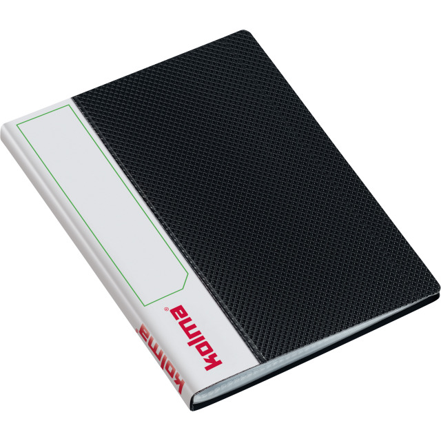 Livre de présentation LineaVerde Premium A6 Recycling avec 20 poches noir
