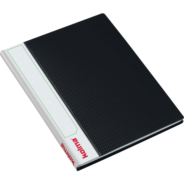Livre de présentation LineaVerde Premium A5 recyclé avec 20 pochettes, noir