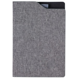 Notizbuch A5 RPET grau/schwarz