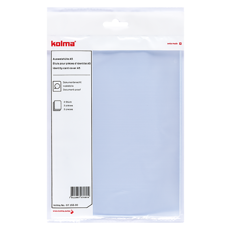 Identity card cover A5 smooth indelible