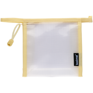 Reissverschlusstasche Mesh Bag crème