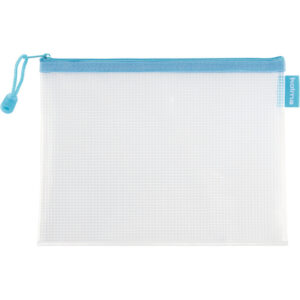 Reissverschlusstasche Mesh Bag A5 türkis