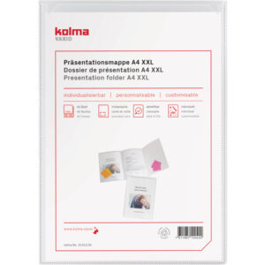 Präsentationsmappe Vario A4 3-teilig farblos