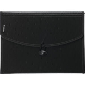 Fächermappe mit Zip LineaVerde Premium A4 Recycling 6 Tabs schwarz
