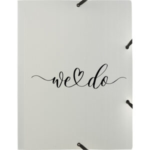 Gummizugmappe Wedding A4 opak "we do"
