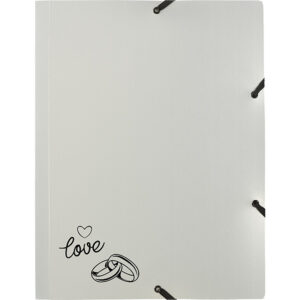Gummizugmappe Wedding A4 opak "love"