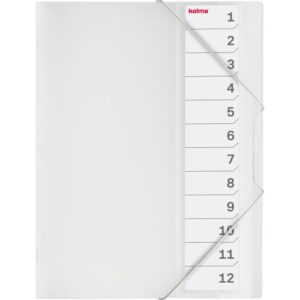 Pendenzenmappe A4 12 Tabs farblos