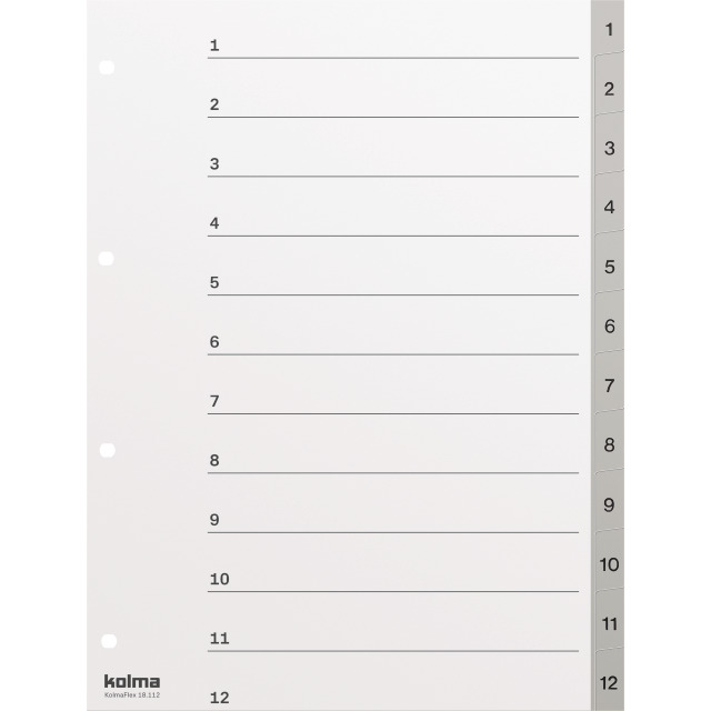 Register A4 strong 1-12