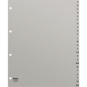 Register A4 XL strong A-Z grau