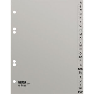 Register A5 hoch superstrong A-Z grau