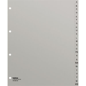 Register A4 XL superstrong A-Z grau