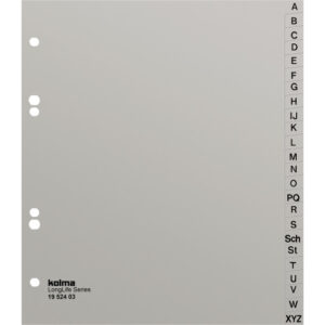 Register A5 XL hoch superstrong A-Z grau