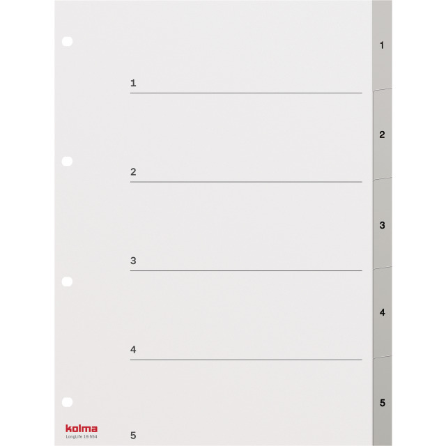 Index A4 superstrong 1-5 grey