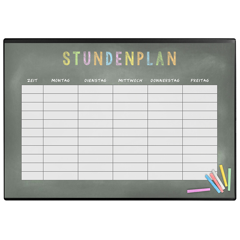 Schreibunterlage Poster (Stundenplan) 50 x 34 cm