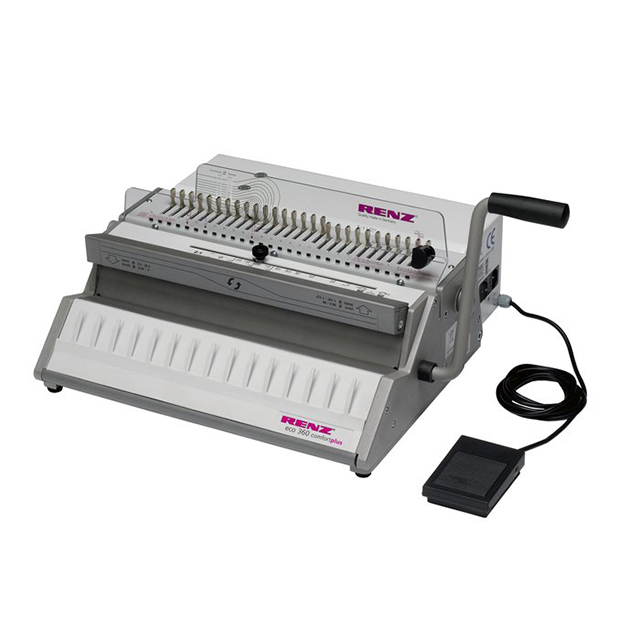 RENZ ECO 360 Comfortplus Perforelieuse électrique et manuelle  combinée