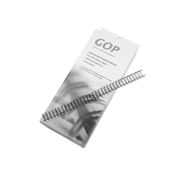 GOP Wire binding 3:1 A4 11mm 34 loops 1 blister of 20 pcs.