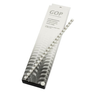 GOP Plastikbinderücken A4 10 mm 21 Ringe rund 25 Stück
