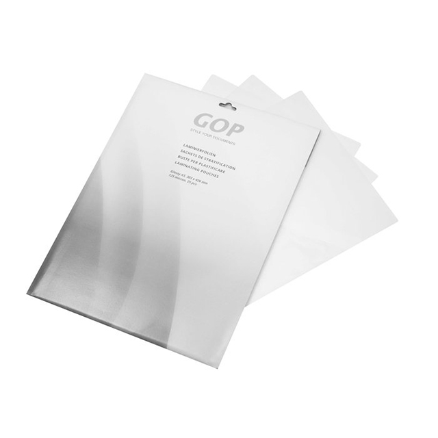 GOP Laminating pouches   A3 125 my glance 303 x 426 mm  1 blister à 25 pcs